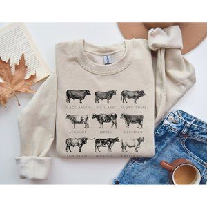 Sand Cow Breeds Sweatshirt